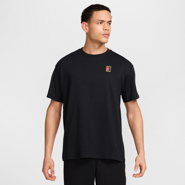 Тениска Nike NikeCourt Max90 Tennis T-Shirt Черно | HJ3362-010, 1
