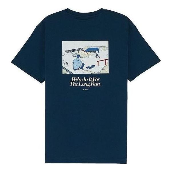 Тениска New Balance ANB Sport Graphic T-Shirt Синьо | AMT22376-BGV
