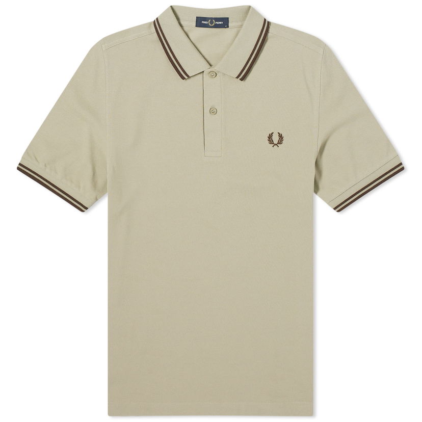 Поло тениска Fred Perry Twin Tipped Бежово | M3600-U84