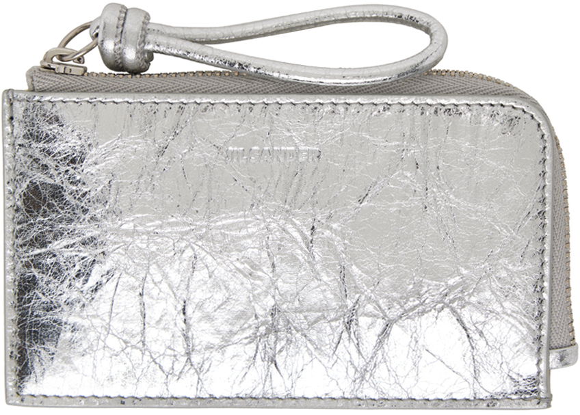 Портфейл Jil Sander Giro Card Holder Сиво | J07UI0021_P6596, 0
