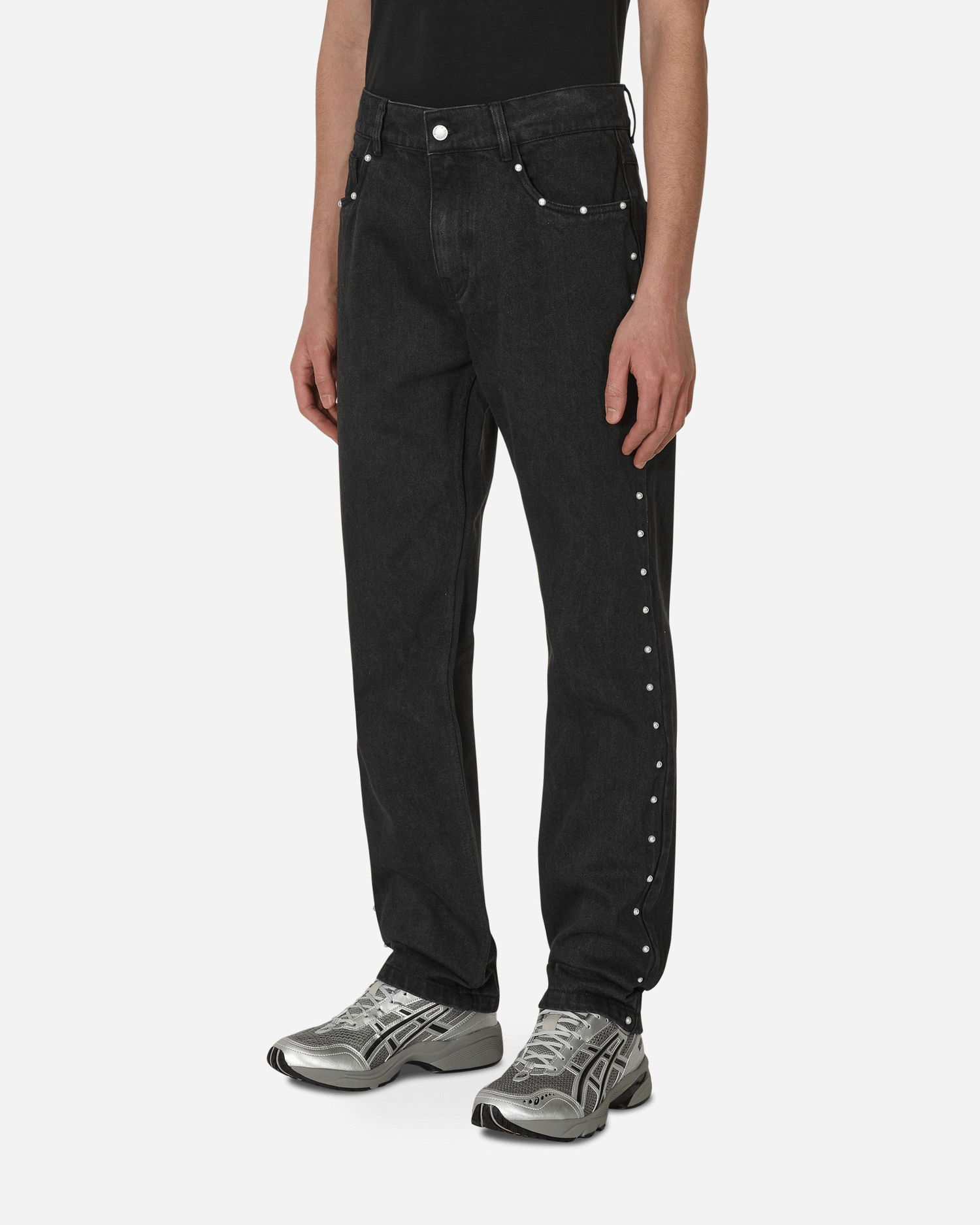 Дънки Pleasures Bling 5 Pocket Denim Pants Черно | P22W033 BLACK, 1