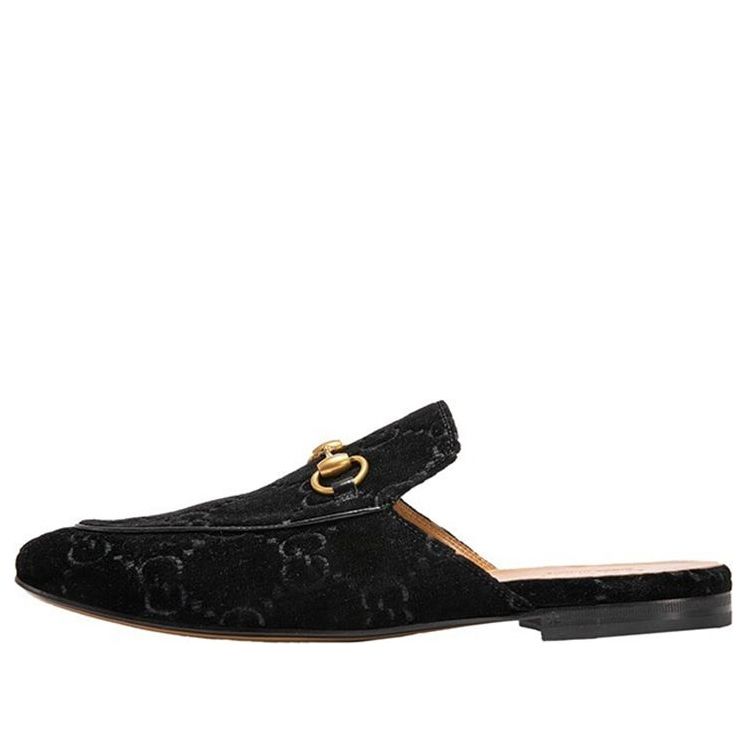 Кецове и обувки Gucci Princetown Flat Mules Черно | 457114-9JT00-1000