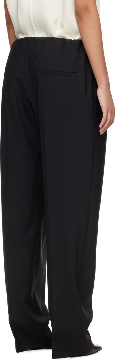 Панталони Khaite Khaite Trenton Drawstring Pleated Trousers Черно | 3160575, 2