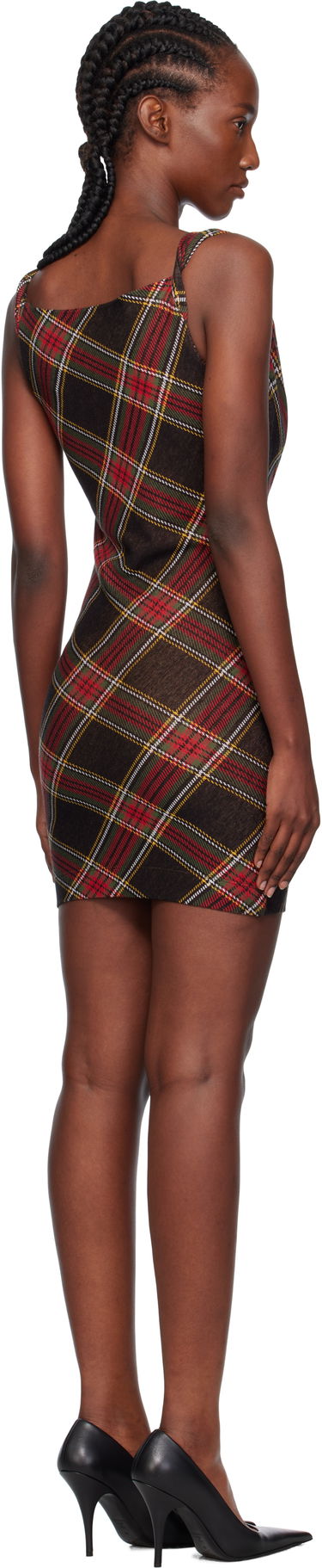 Pокля Vivienne Westwood Vivienne Westwood Anna Plaid Pencil Minidress Многоцветен | 1601004T-J009T-, 2