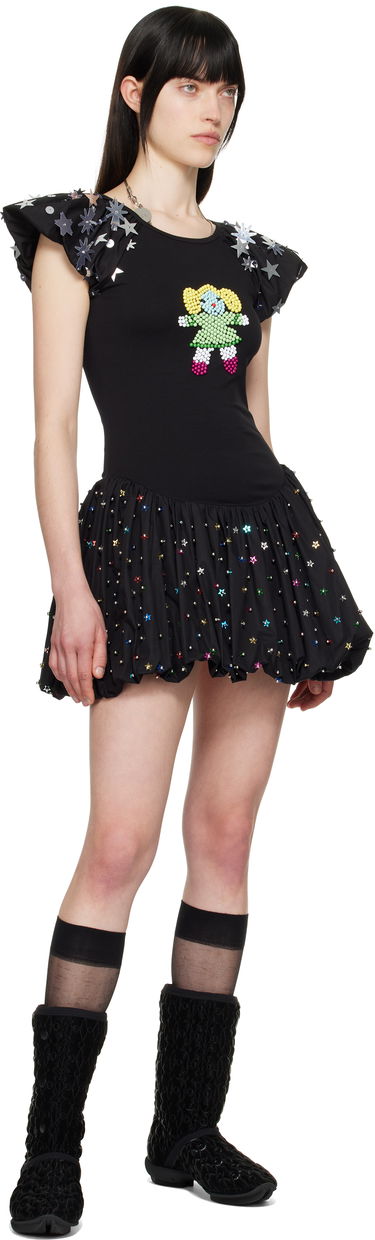 Pокля Chopova Lowena Chopova Lowena Angelica Embellished Minidress Черно | 1288, 3