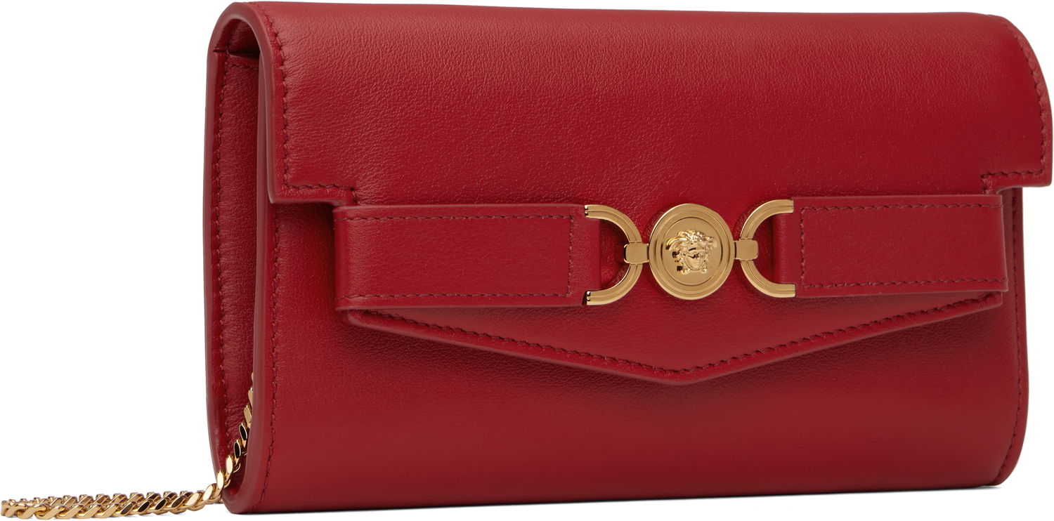 Портфейл Versace Medusa '95 Leather Chain Wallet Червено | 1015070_1A10795_1RB3V, 1