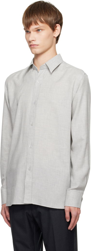 Риза Tom Ford TOM FORD Cashmere Melange Fluid Fit Shirt Сиво | HRN001-FMC247, 3