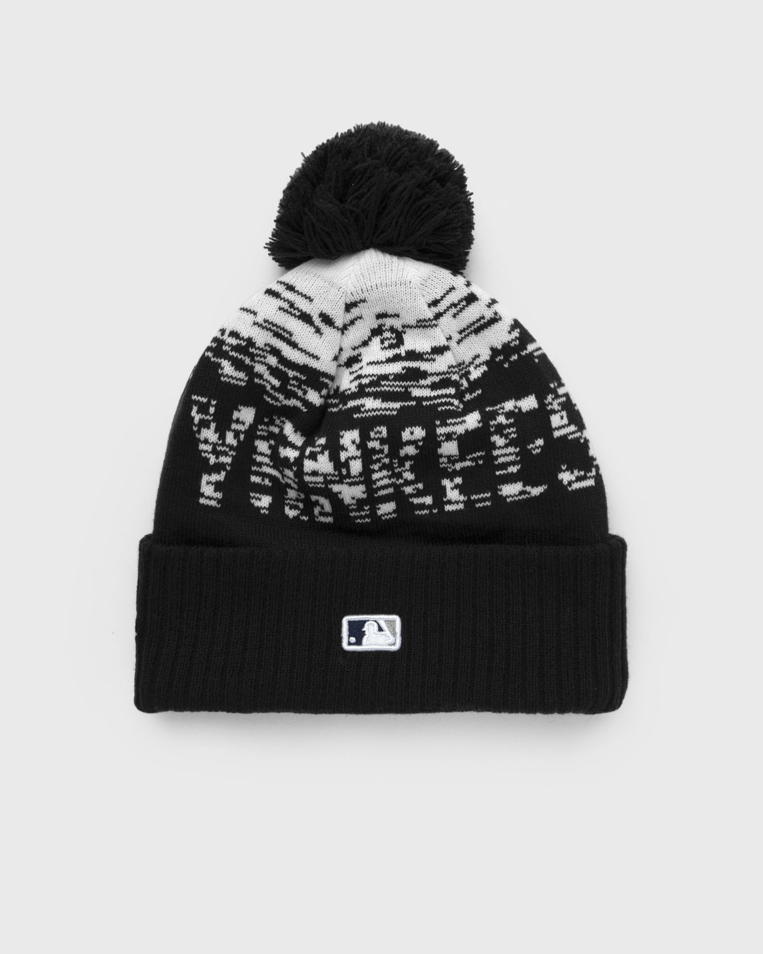 Шапка New Era New York Yankees Bobble Cuff Beanie Черно | 80536115, 1