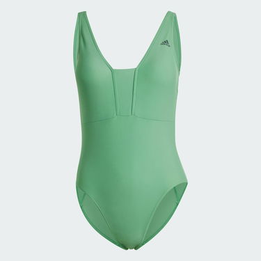 Бански adidas Performance Sportswear Iconisea 3-Stripes Swimsuit Зелено | IU0059, 4