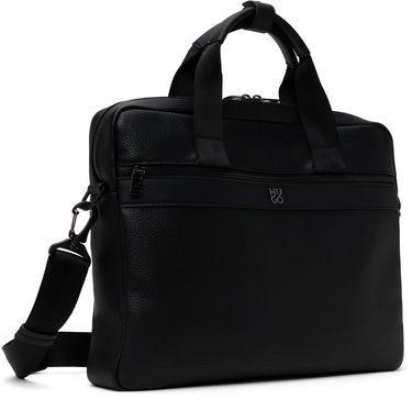 Раници и чанти BOSS Logo Hardware Faux-Leather Briefcase Черно | 50547428, 1