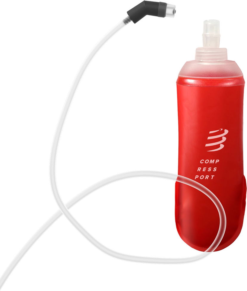 Бутилки за пиене Compressport ErgoFlask 500ml Hydration Flask with Tube Червено | xbpu976300500ml