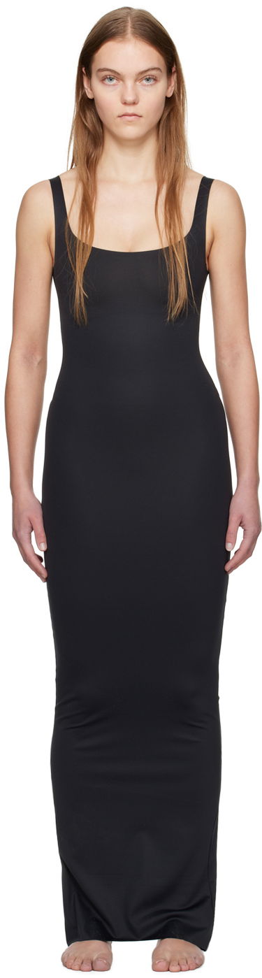 Pокля SKIMS SKIMS Body Tank Long Slip Maxi Dress Черно | SL-MAX-4112, 0