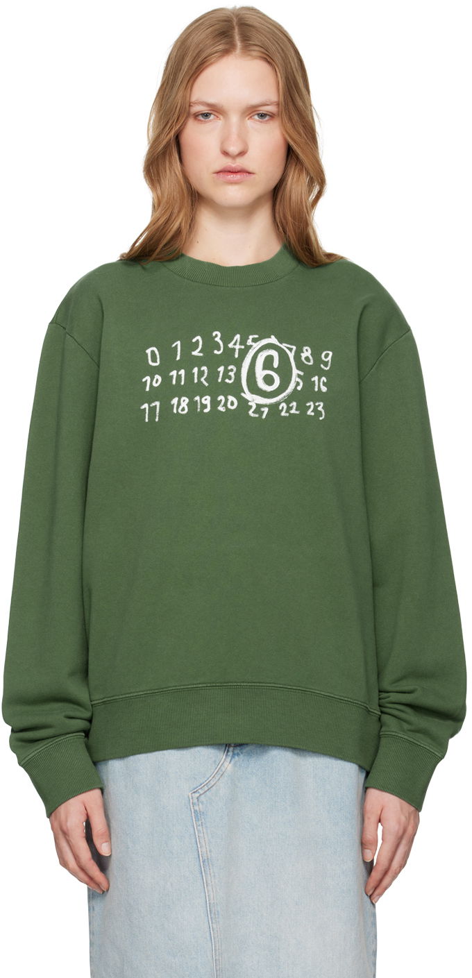 Суитчър Maison Margiela Unbrushed Sweatshirt Зелено | SH2GU0011 M25004, 0