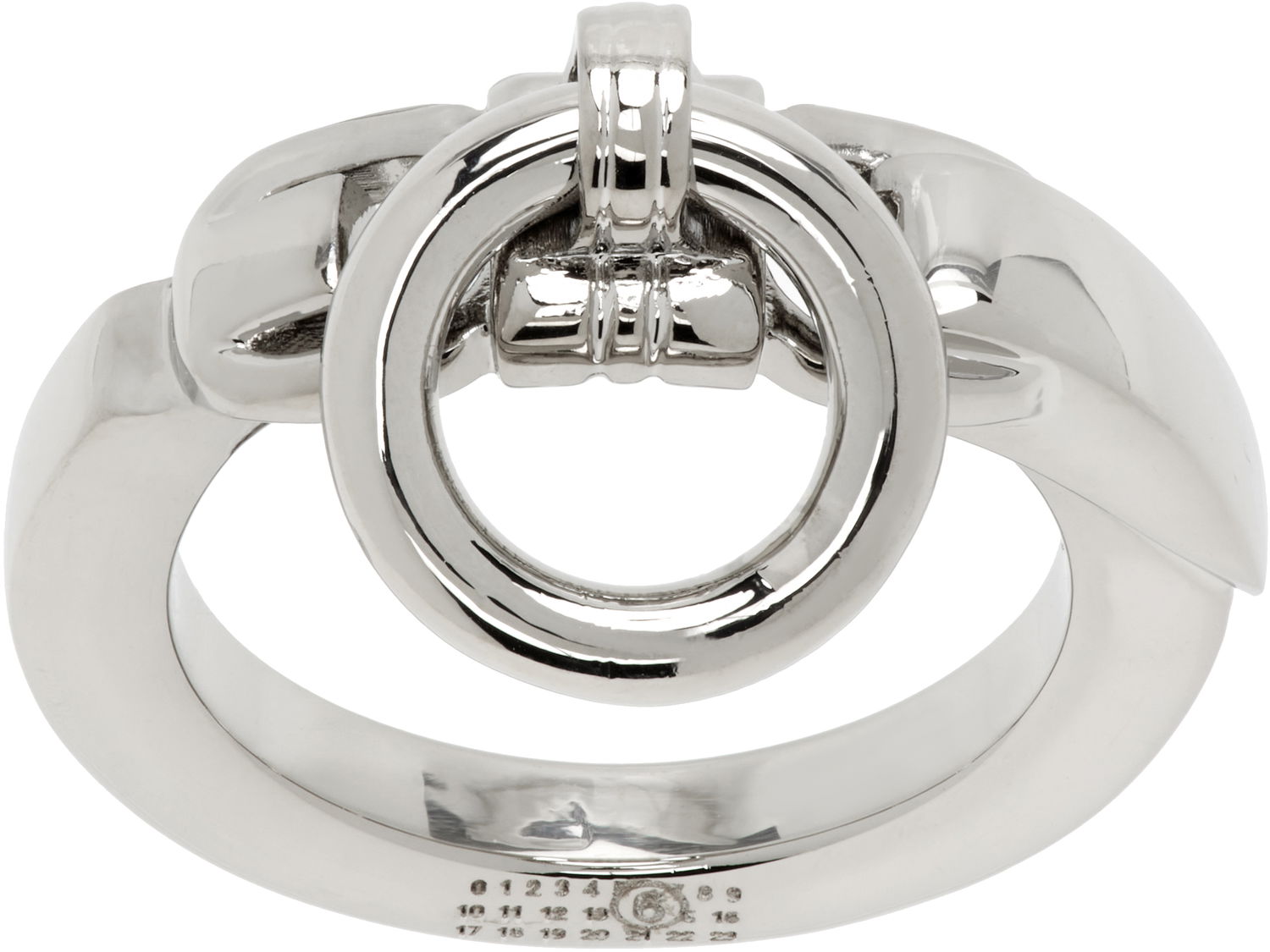 Пръстен Maison Margiela MM6 Maison Margiela Object Trouve Minimal Logo Ring Жълто | SM7UQ0082 P7352, 1