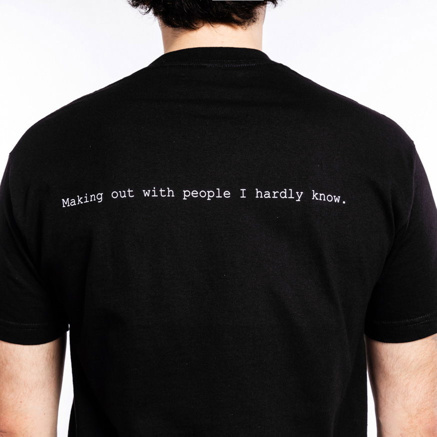 Тениска Pleasures Make Out T-Shirt Черно | P21W036-BLACK, 1