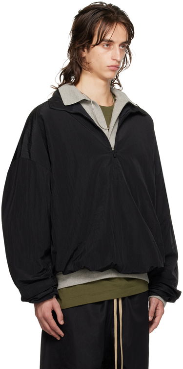 Ветровка Fear of God Fear of God ESSENTIALS Half-Zip Pullover Jacket Черно | 202BT244710F, 1