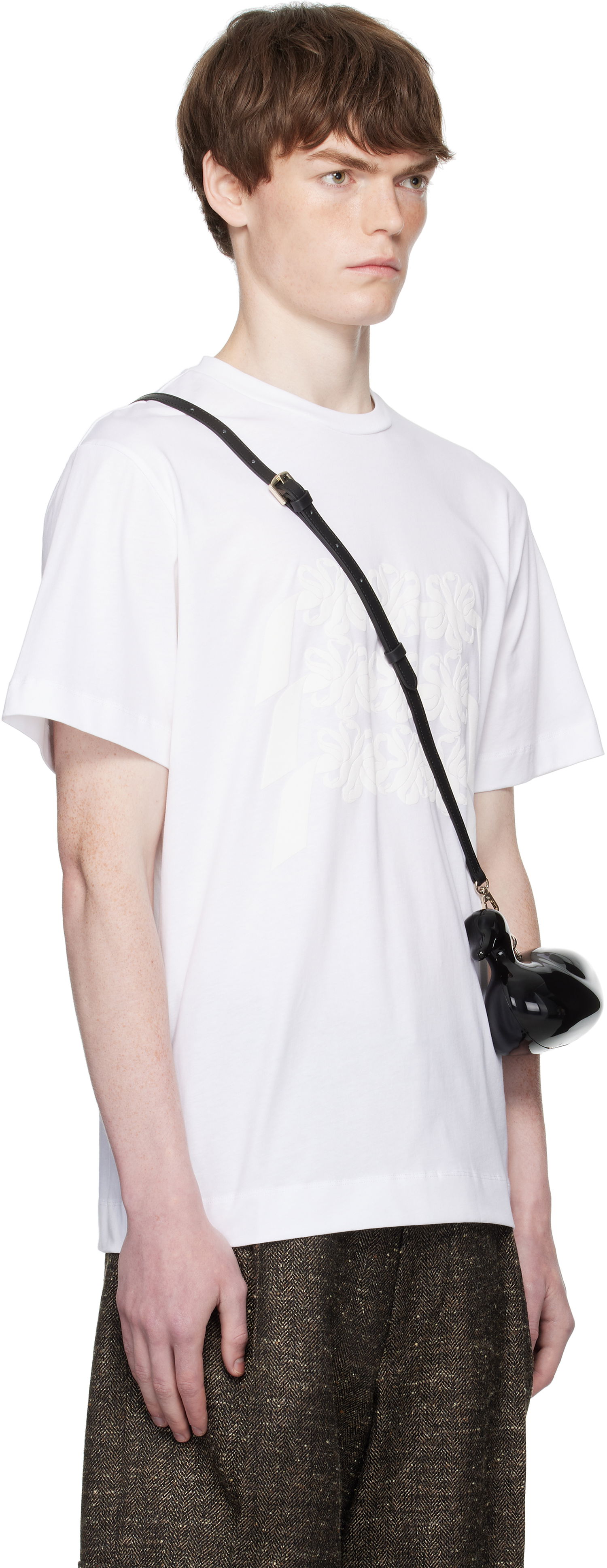Тениска Simone Rocha Simone Rocha Daisy Chain Print T-Shirt Бяло | 5195P46-M 0569, 1
