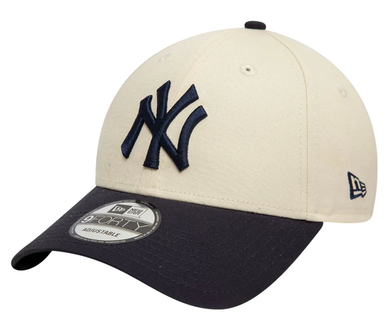 Шапка с козирка New Era New York Yankees Colour Block 9FORTY Adjustable Cap Бежово | 60595215-60595215, 0
