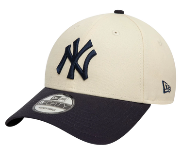 Шапка с козирка New Era New York Yankees Colour Block 9FORTY Adjustable Cap Бежово | 60595215-60595215, 0