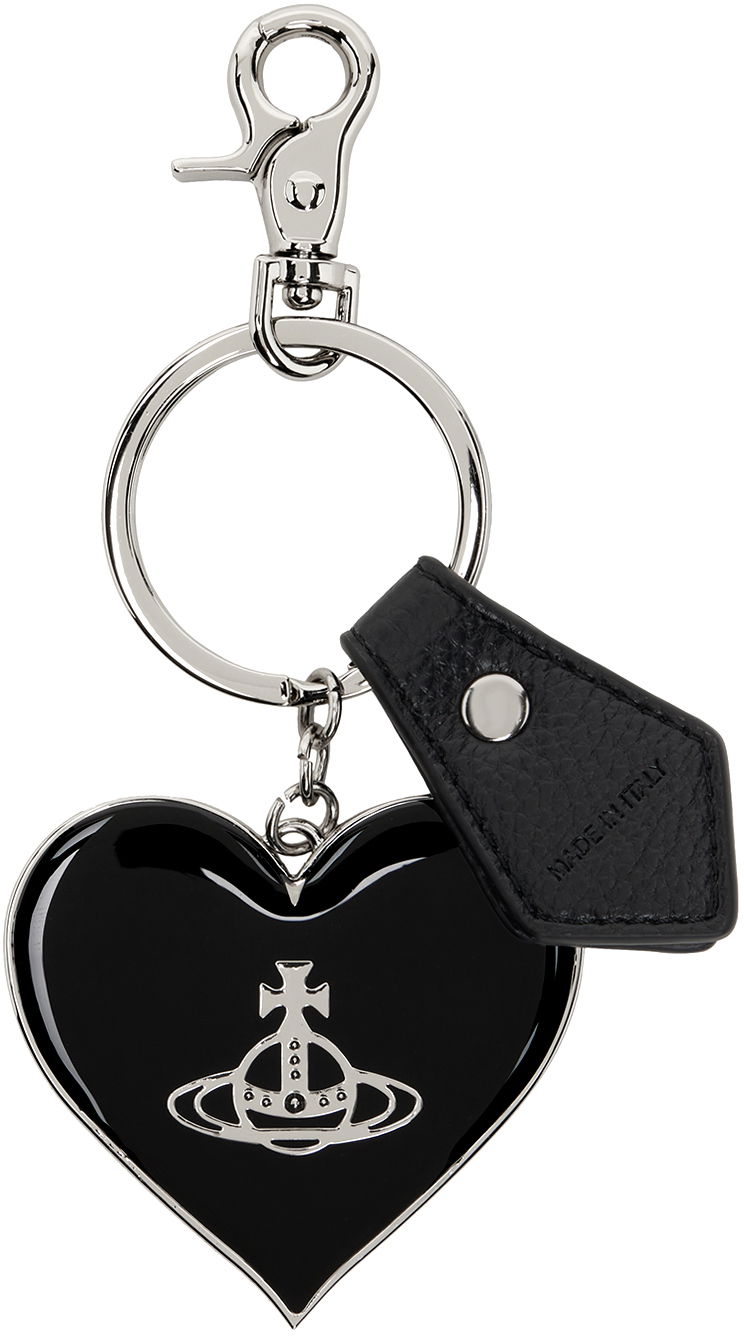 Ключодържатели Vivienne Westwood Mirror Heart Orb Keychain Черно | 8203010XU-OM0009-, 0