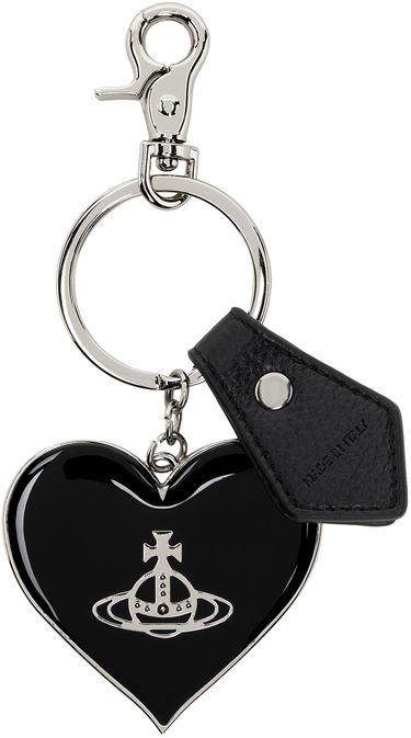 Ключодържатели Vivienne Westwood Mirror Heart Orb Keychain Черно | 8203010XU-OM0009-, 0