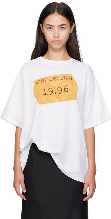 Тениска Acne Studios Acne Studios 1996 Logo T-Shirt Бяло | CL0355-, 0