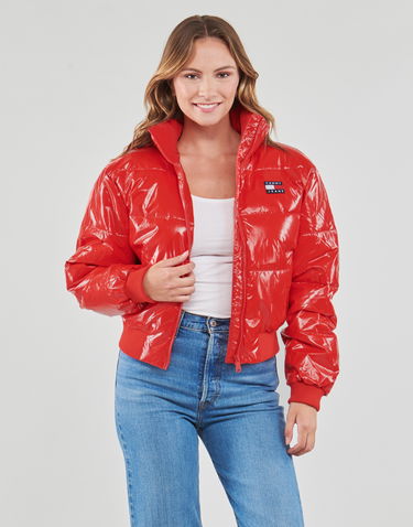 Пухо яке Tommy Hilfiger BADGE GLOSSY PUFFER Червено | DW0DW16098-XNL, 1