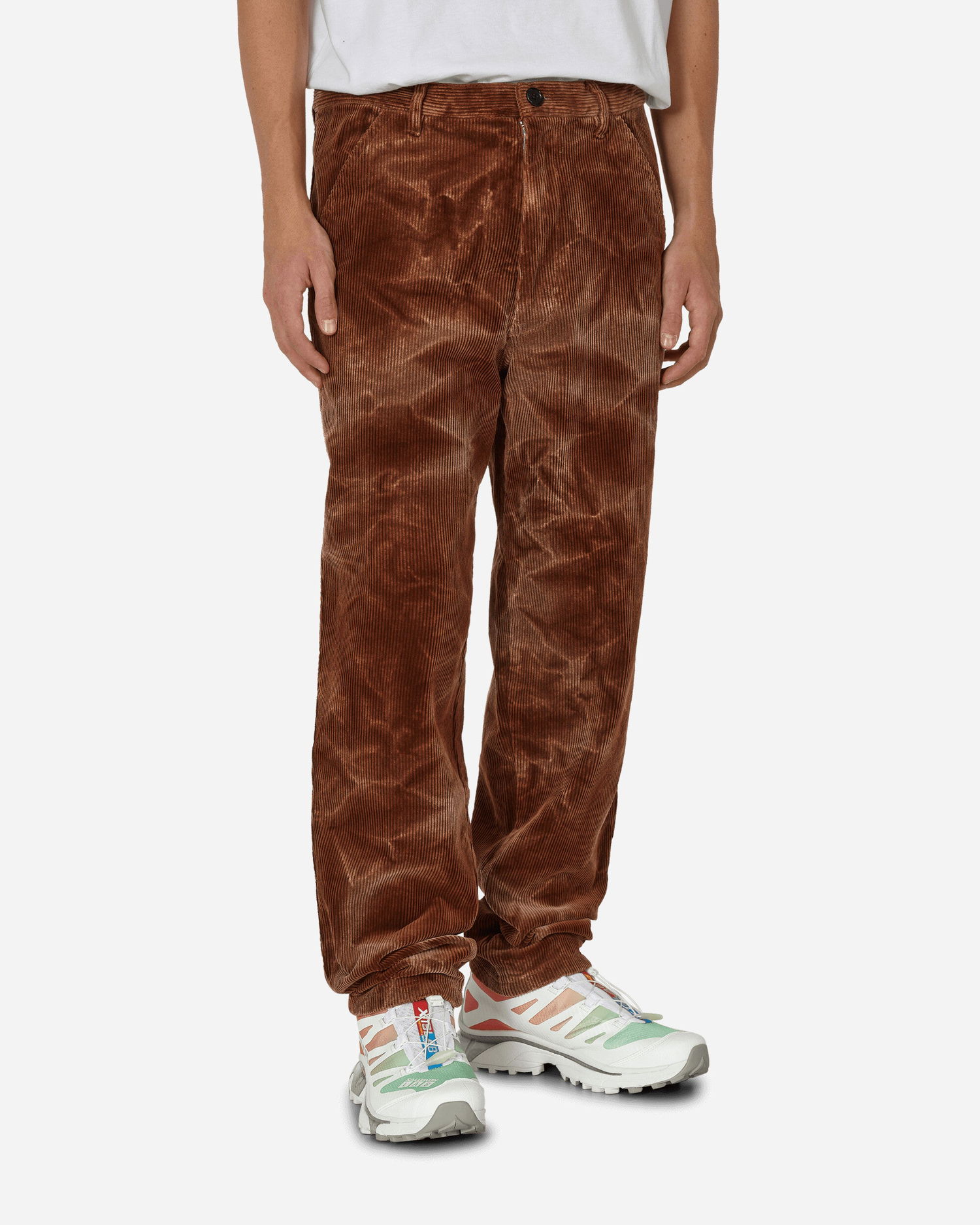 Панталони Comme des Garçons Overdyed Corduroy Pants Кафяво | FL-P007-W23  2, 0