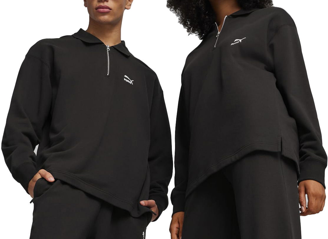 Суитчър Puma Better Classics Polo Crew Sweatshirt F01 Черно | 624251-01, 0