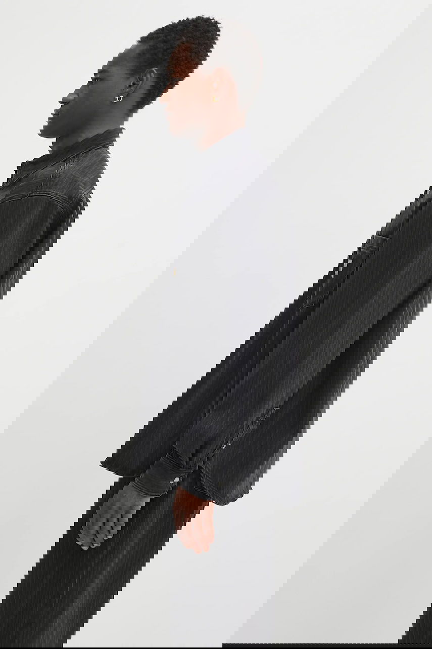 Риза Carhartt WIP Rylan Relaxed Fit Striped Denim Shirt with Classic Collar Черно | I035567.32I06, 1