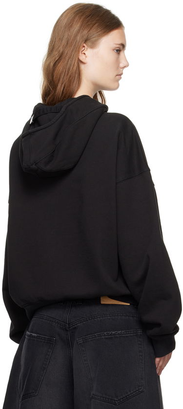 Суитчър We11done We11done Cropped Zip-Up Hoodie Черно | WD-TJ2-24-853-U-BK, 2