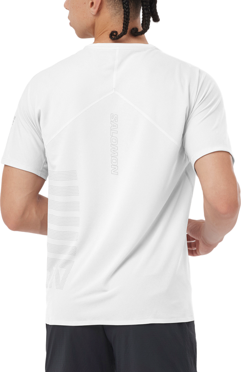 Тениска Salomon SENSE AERO SS TEE GFX M Бяло | lc2239000, 1