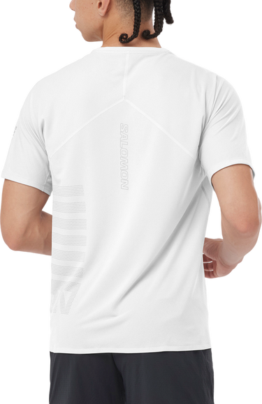 Тениска Salomon SENSE AERO SS TEE GFX M Бяло | lc2239000, 1