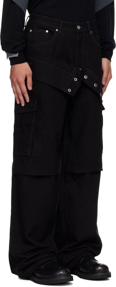 Дънки Andersson Bell Andersson Bell Double Waist Work Wide-Leg Jeans Черно | apa834u, 1