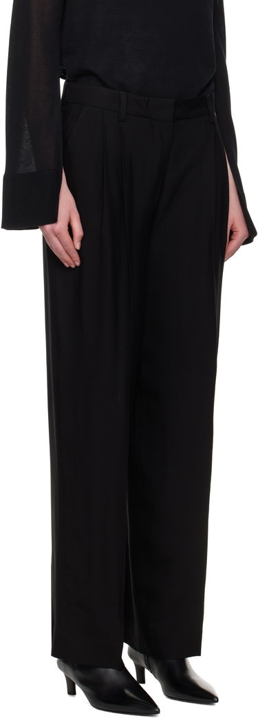 Панталони TOTEME TOTEME Double-Pleat Straight-Leg Trousers Черно | 252-WRB0289-FB0459, 1
