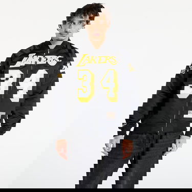 Яке бомбър Mitchell & Ness NBA Maxxed Out Lakers Shaquille O'Neal 34 Satin Jacket Черно | JK11279-LALBLCK, 0