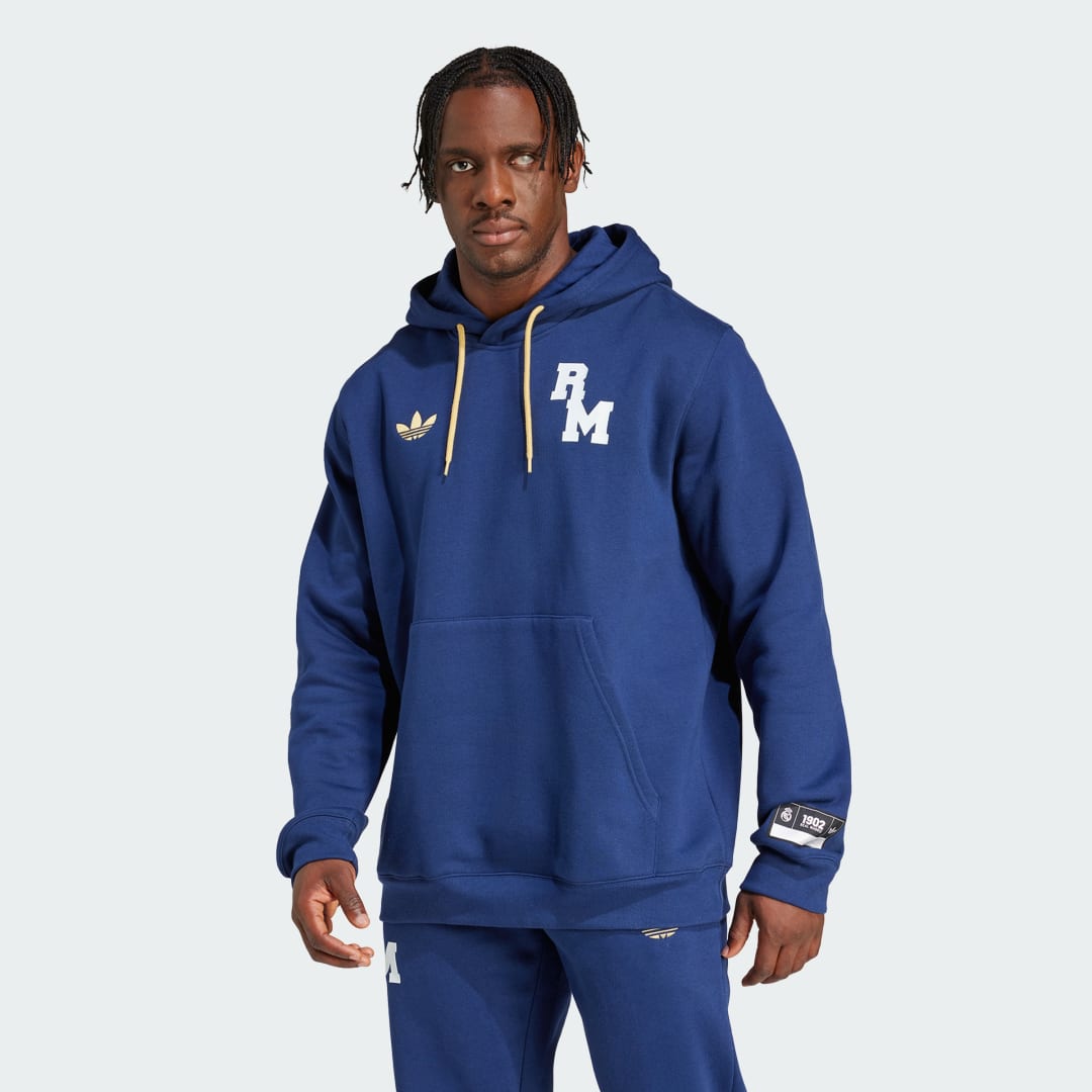 Суитчър adidas Performance Real Madrid VRCT Hoodie Синьо | JF2584, 0