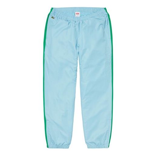 Спортни панталони Supreme Supreme x Lacoste FW19 Track Pants Waterproof Nylon Синьо | SUP-FW19-551, 0