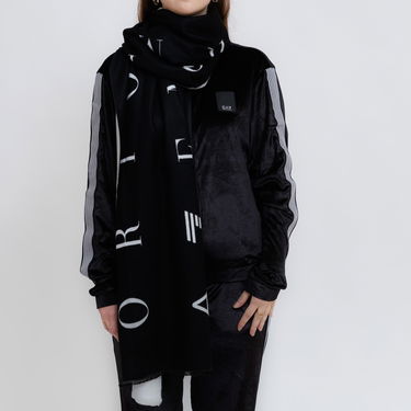 Шал Emporio Armani EA7 Emporio Armani Wide Logo Scarf Черно | 7W000022-AF10450, 0