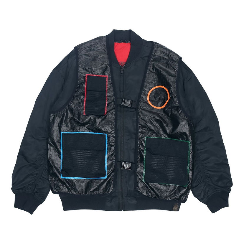 Яке бомбър Converse Padded Outerwear Jacket Черно | 10019771-A01