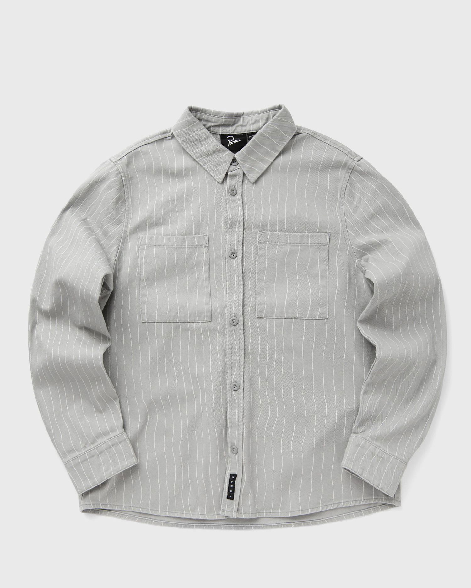 Риза By Parra Meandering Lines Button-Up Shirt Сиво | 54235, 0