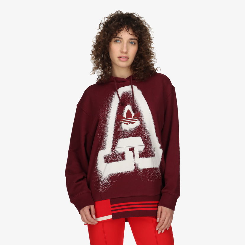 Суитчър adidas Originals Women's Hoodie A Graphic Бургунди | IC5236