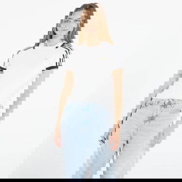 Поло тениска adidas Originals Fluffy Knit Cali Short Sleeve Polo Top Бяло | KE1301, 0