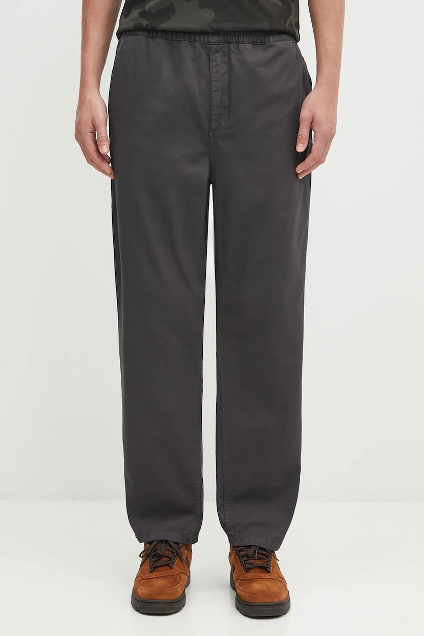 Панталони Carhartt WIP Elastic Waist Flint Trousers Сиво | I029919.87GD