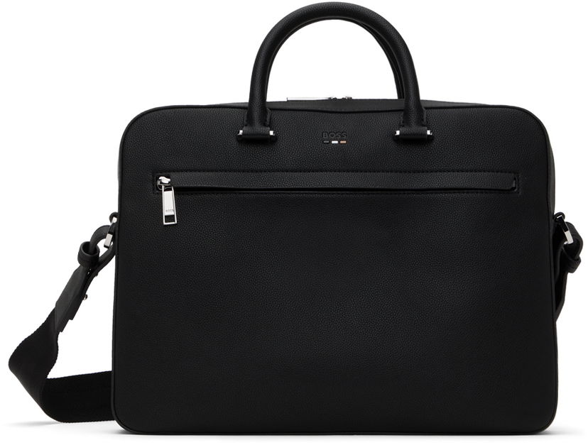 Дамска чанта BOSS Faux-Leather Briefcase Черно | 50536498