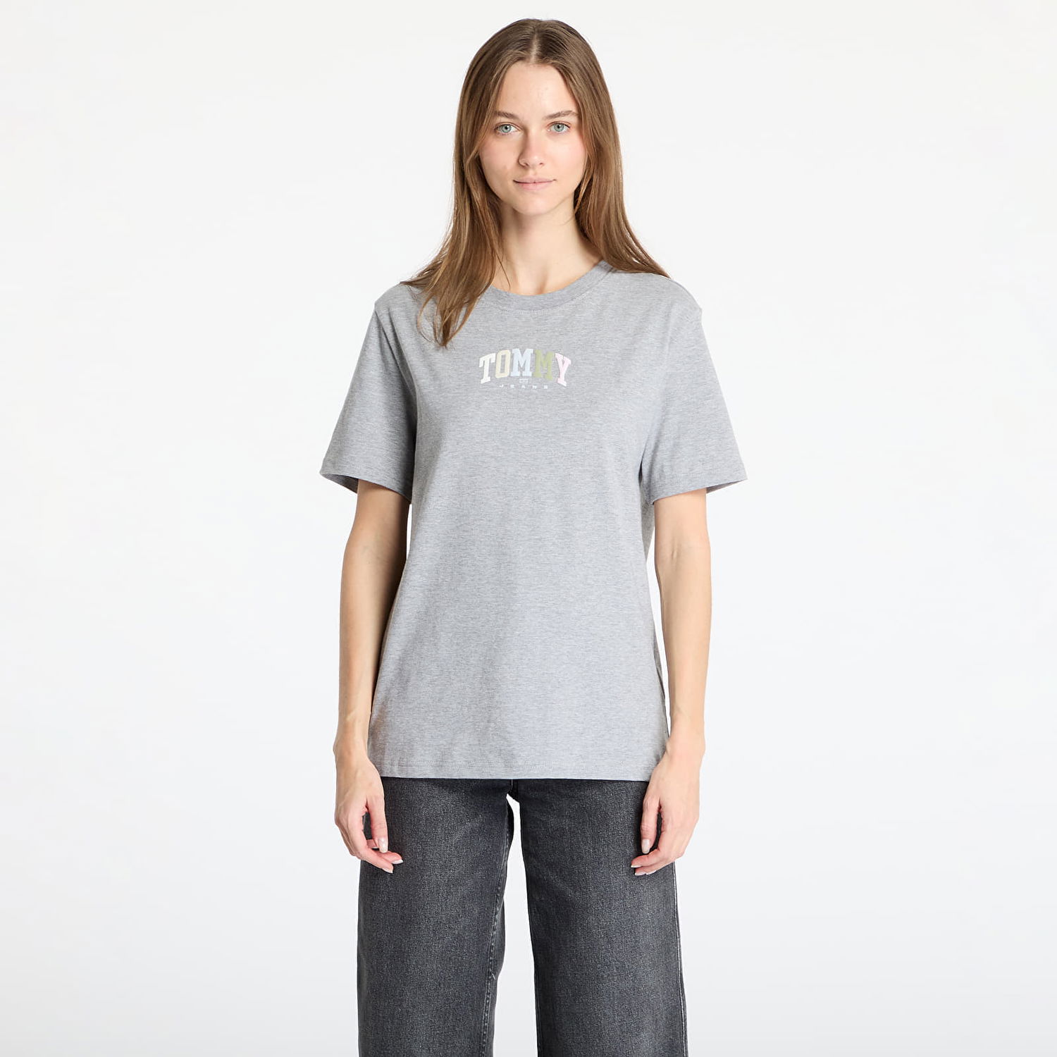 Тениска Tommy Hilfiger Tommy Jeans Relaxed Color Varsity T-Shirt Сиво | DW0DW21337 P6N, 0
