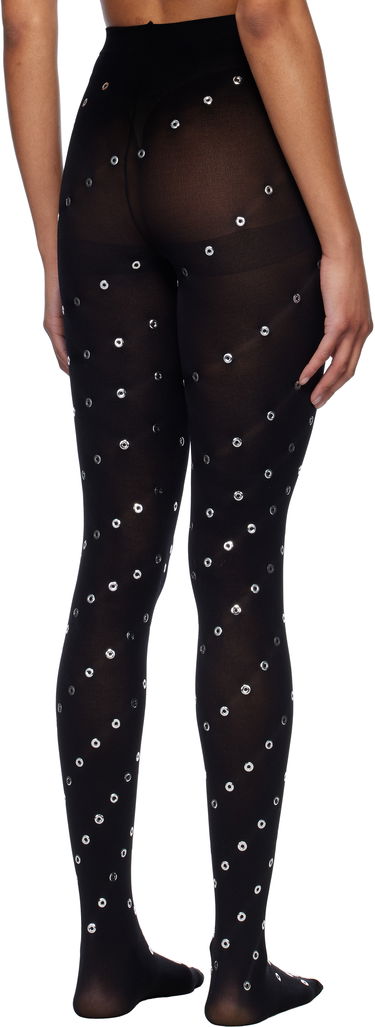 Чорапи We11done We11done Eyelet Tights Черно | WD-LE0-25-285-W-BK, 2