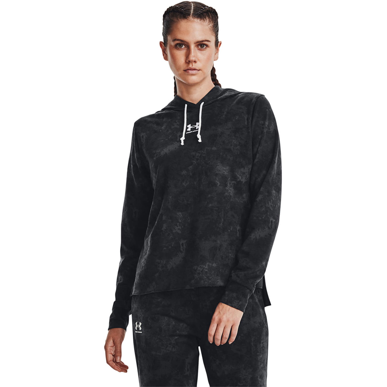 Суитчър Under Armour Rival Terry Print Hoodie Black Черно | 1373035-001, 0