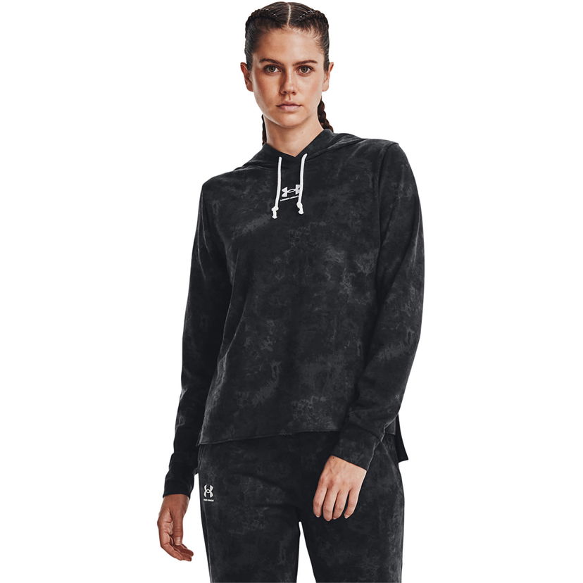 Суитчър Under Armour Rival Terry Print Hoodie Black Черно | 1373035-001