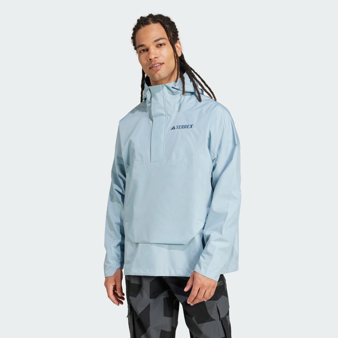 Ветровка adidas Performance Terrex Xploric 2.5L Climaproof Windbreaker Синьо | JD8347, 0